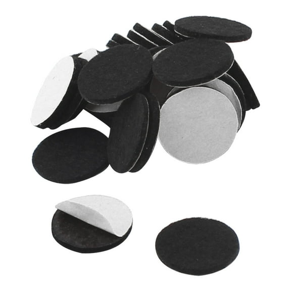 Uxcell Antislip Felt Round 0.78" Chair Foot Cover Table Furniture Leg Protector Black 30 Pcs