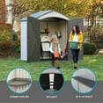 thumbnail image 3 of LIFETIME 7 Ft. x 4.5 Ft. Outdoor Storage Shed, 3 of 6