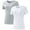 Grey/White, variant on wirarpa Womens 2 Pack Crew Neck T-Shirts Short Sleeve Summer Tops Fashion Basic Tees Grey/White Size Medium