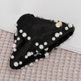 thumbnail image 5 of Clip para el cabello de 1 pieza con patrón de perlas, clip de garra 5.31"x1.97"x3.54" negro, 5 of 5