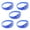 Blue, variant on 5pcs Voice Activated Sound Control LED Bracelets Flashing Silicone Bangle Christmas Concert Festival Party Supplies