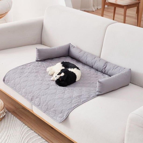 Bolsa impermeable para orina de mascotas | Alfombra de entrenamiento lavable y reutilizable para gatos, perros | Tecnología de Fibra Fría | Transpirable, Portátil | 75x75cm | Gris oscuro, gris