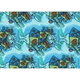 thumbnail image 1 of Ahgly Company Machine Washable Indoor Rectangle Transitional Greenish Blue Green Area Rugs, 2' x 3', 1 of 7