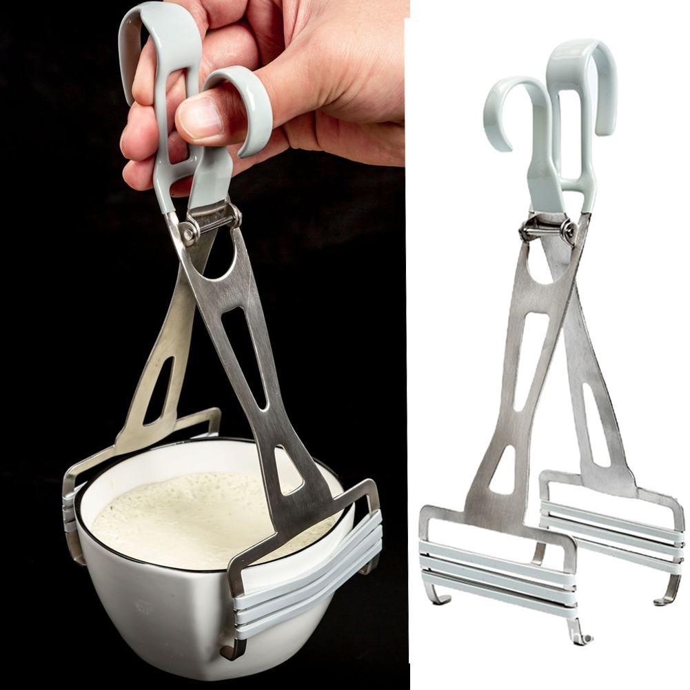 Cheers.US Kitchen Folding Hot Dish Plate Clip Plate Tongs Bowl Clips