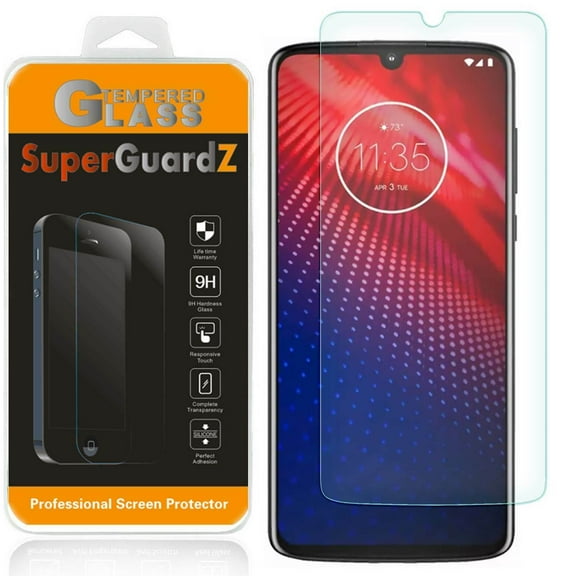 3-Pack For Motorola Moto Z4 / Motorola Moto Z4 Play SuperGuardZ Tempered Glass Screen Protector, 9H, Anti-Scratch, Anti-Bubble, Anti-Fingerprint