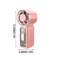 thumbnail image 3 of weibbin Handheld Turbine Fan USB Rechargeable High Power Portable Mini Fan Strong Wind for Outdoor Travel, 3 of 5