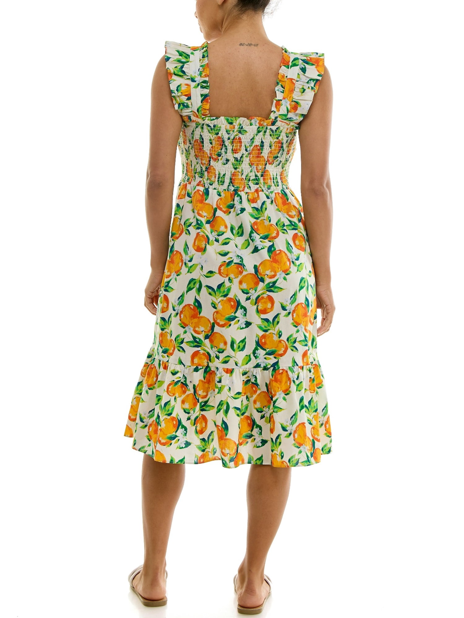 Nanette Lepore Women's Smocked Flutter Sleeve Midi Dress, Sizes XS-XXXL