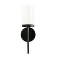 thumbnail image 6 of Kate and Laurel Blaise Transitional Metal Wall Sconce, 5 x 6 x 14, Black, Modern Round Candle Holder with Removable Glass Cylinder for Flameless Candles, 6 of 9