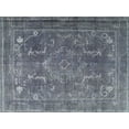 thumbnail image 1 of Ahgly Company Machine Washable Indoor Rectangle Traditional Purple Navy Blue Area Rugs, 4' x 6', 1 of 7