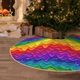 thumbnail image 5 of Sikiie Bright Rainbow Christmas Tree Skirt, Christmas Tree Decorations, Christmas Decor, Tree Mat Decoration(30-48IN)-30", 5 of 6