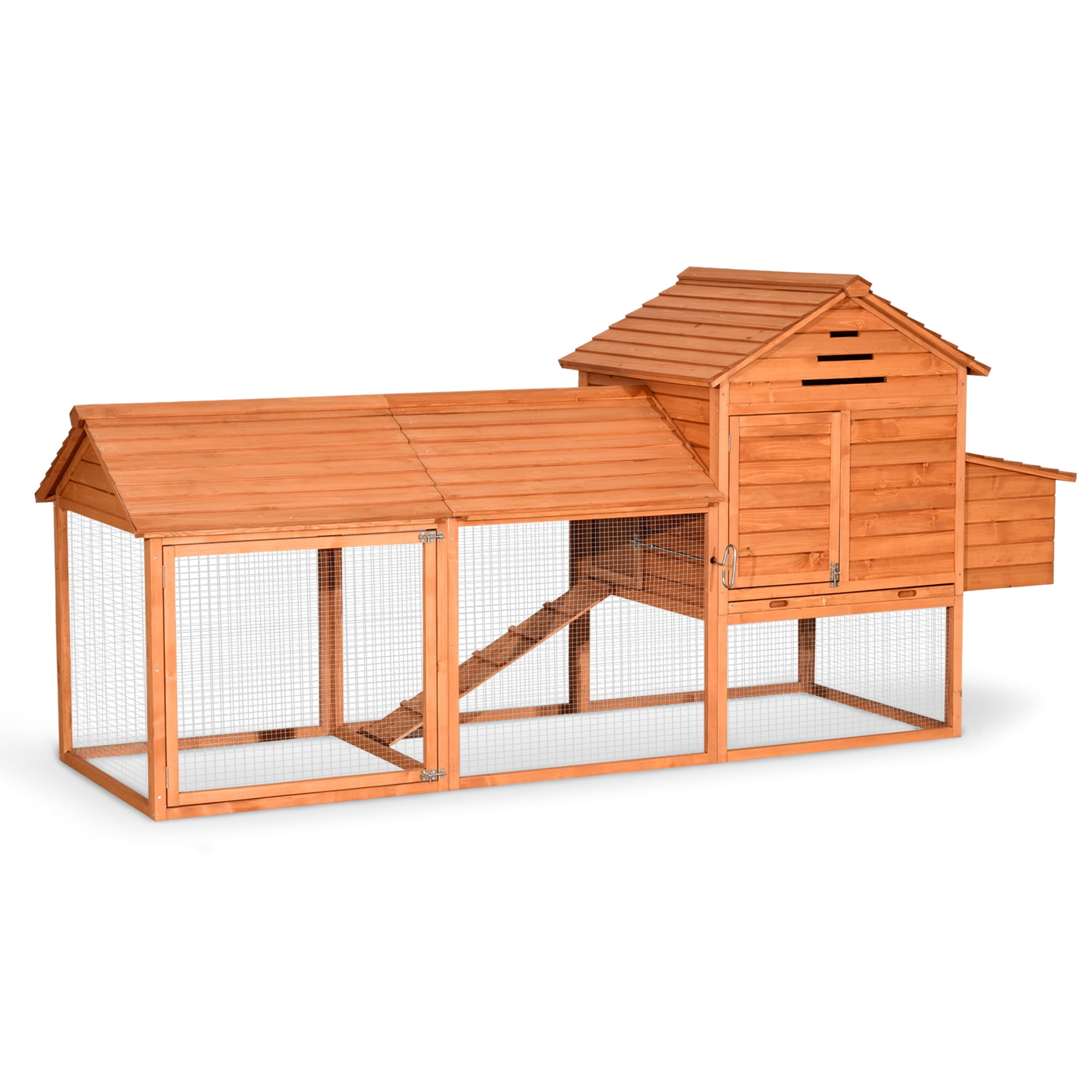 Lovupet 9.3ft Xtra Large Wooden Outdoor Indoor Bunny Hutch Rabbit Cage Chicken Poultry Rabbit
