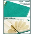 thumbnail image 3 of WEMATE Spiral Password Book with Alphabetical Tabs, Small Password Keeper Book for Seniors, Internet Password Notebook Hardcover Password Journal Logbook – 4.7''x 6''(Green), 3 of 7