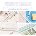 thumbnail image 3 of JZROCKER Irregular Jagged Ruler Metal Paper Tearing Ruler Craft Ruler 12Inch Deckle Edged Ruler Measuring Ruler for Card Making, 3 of 9