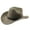 Army Green, variant on Womens Hat Unisex Curved Brim Suede Western Cowboy Hat Outdoor Country Navy One Size