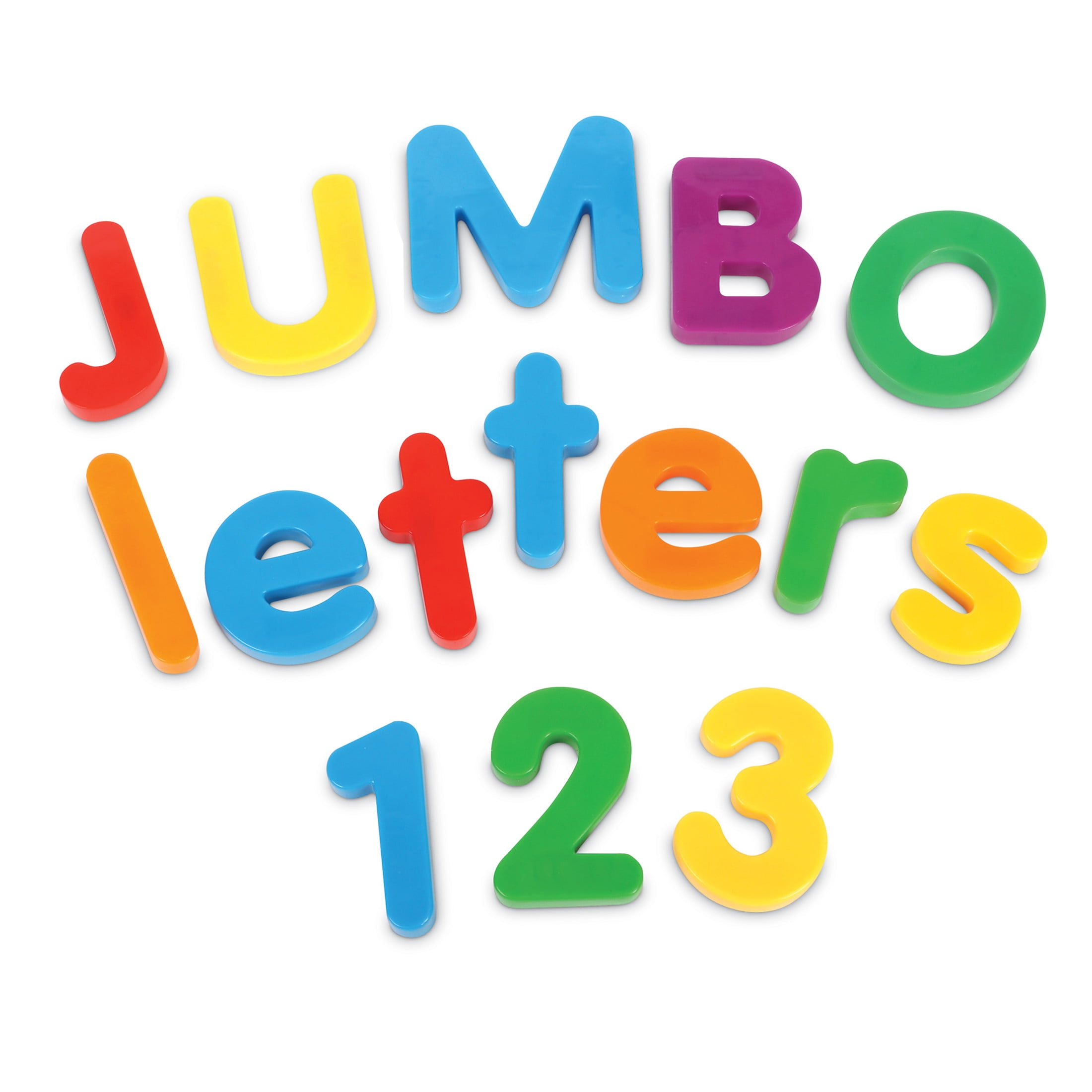 Learning Resources Jumbo Magnetic Letters & Number Combo, Preschool Toys, 116 Pieces, Ages 3+