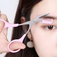 thumbnail image 2 of Tijera recortadora de cejas, productos de belleza para mujeres, tijeras para cejas con peine, herramientas de maquillaje de acero inoxidable, tijeras de belleza Dengxun unisex, 2 of 2