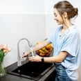thumbnail image 2 of Dawot Sink Faucet, Pull Down Sprayer Brushed Nickel Kitchen Faucet Single Level Stainless Steel Kitchen Sink Faucets for RV, Dorm, Kitchen, 2 of 7