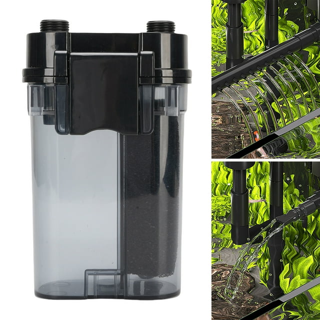 6W 450L H Hang Soble en el Filtro, Filtro -Interno de Plásstico del Acuario Con Filtro de Esponja para Acuario
