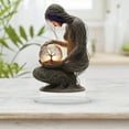 thumbnail image 3 of Leatfisat Tree Spirit Figurine With Globe, Whimsical Home Decor For Meditation Spaces, Serene Nature Accent, 3 of 6