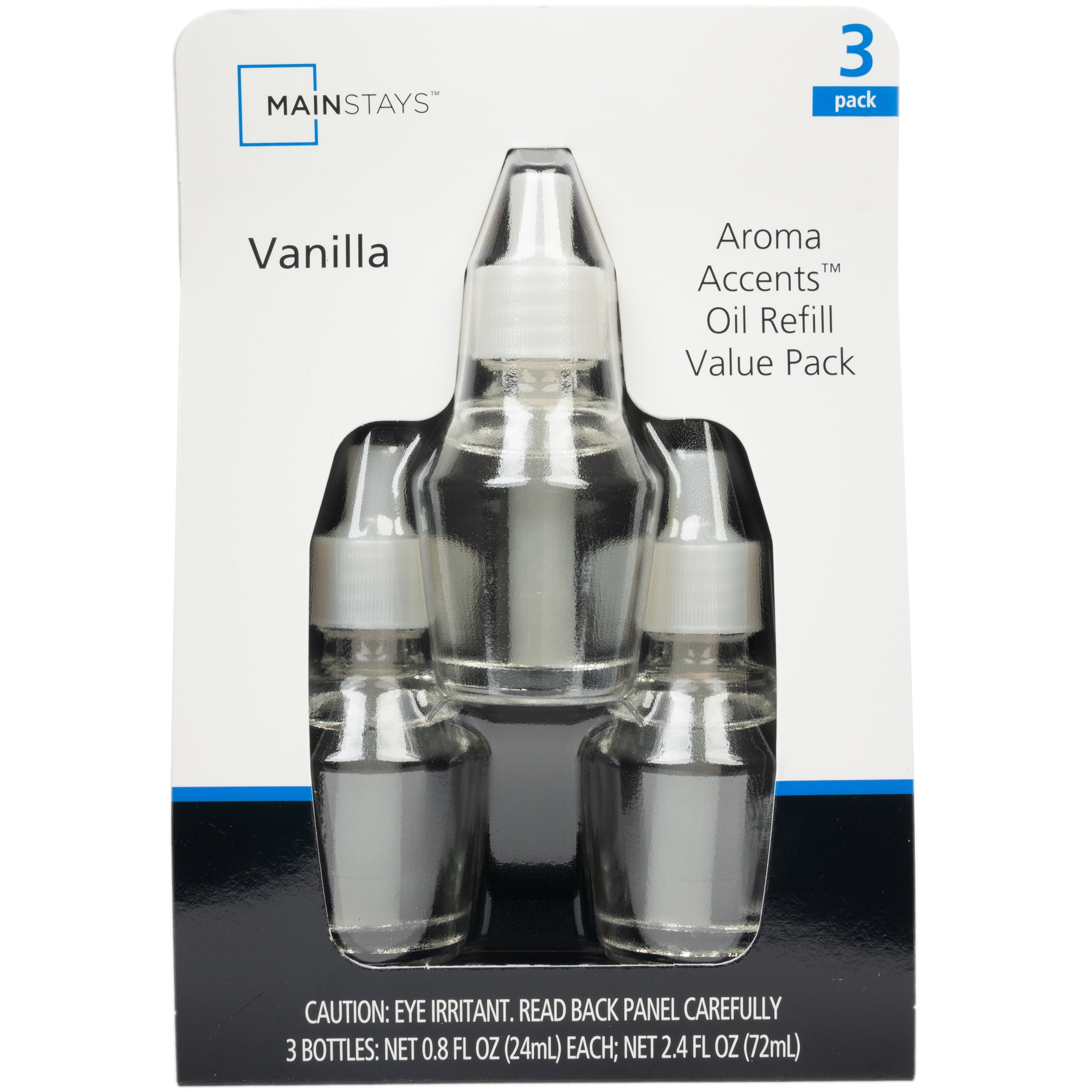Mainstays Aroma Accents Oil Refill, Vanilla, 3 pack