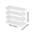 thumbnail image 3 of Qocolhg 4 Tier Small Shoe Rack, Shoe Shelf, Sturdy Shoe Organizer for Entryway and Front Door Entrance, Shoe Shelf, Free-Standing Closet Shoe Organizers and Storage, White, 3 of 6