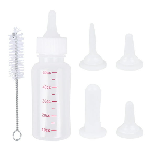 LULULION Kitten Nursing Bottles Nursing Bottle Silicone White Pet Supplies Outdoor Use 1 Set