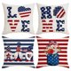 thumbnail image 2 of Fundas de almohada, funda de almohada, fundas de almohada decorativas, 4 piezas, funda de almohada con estampado del Día de la Independencia, funda de cojín de lino para sofá, decoración del hogar, fu, 2 of 9