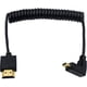 thumbnail image 1 of Cable HDMI a HDMI estándar, cable en espiral Micro HDMI a HDMI, ángulo recto ultrafino (1,2 m/4 pies) Adepaton CZDZ-ST110-1, 1 of 7