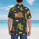 thumbnail image 4 of Fotbe Funny Sloths In The Forest Camisa Hawaiana para Hombre Unisex – Camisa Casual de Verano con Botones de Manga Corta de Algodón y Lino,Small, 4 of 7