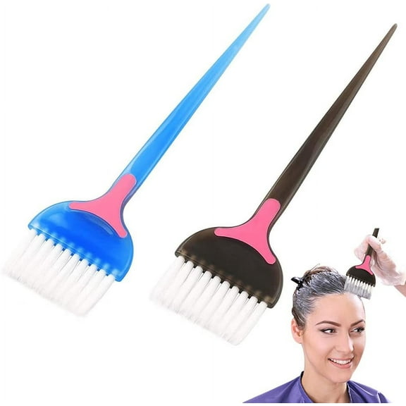 Hair Colour Brush - 2 Pack Hair Dye Brushes, Tint Dye Brush Hair Colouring Tinting Brush, Dyeing Hair Brush Tools Dye Application Brush Suitable for Hairdressing/DIY Hair Dyeing/Hair Bleach