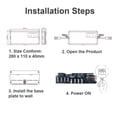 thumbnail image 4 of 8 Channel Concentrator Hub Controller Electric Valve Control Box for Underfloor Heating System Temperature Controller, 4 of 7