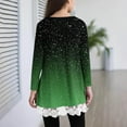 thumbnail image 5 of DxhmoneyHX Girls Tunic Tops Casual Basic Loose T-Shirt Soft Lace Trim Swing Pullover High Low Hem Long Sleeve Crewneck Blouse Tees, 5 of 7