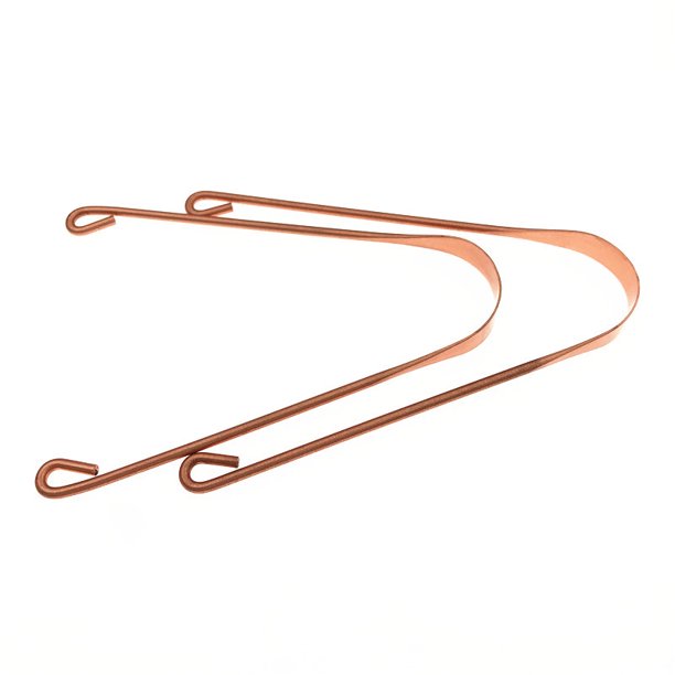 Rascador de lengua de cobre natural para adultos con estuche de viaje (3 piezas), limpiador de lengua fácil de usar, raspador de lengua de cobre ayurvédico XianweiShao 8390605961137