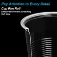 100 Count 9 oz Clear Plastic Cups Disposable Cold Drink Party Cups