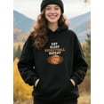 thumbnail image 4 of Graphic Basketball Hoodie for Men and Women, Unisex Pullover Hooded Sweatshirt, Comfortable Cotton Poly Blend, Casual Streetwear for Sport Fans, 4 of 5