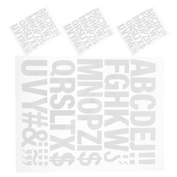 OFFIGAM White Iron-On Letters for Fabric, Clothes, Hats - PU Material, Easy to Apply and