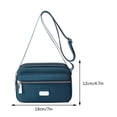 thumbnail image 3 of Bolso Bandolera Bolso del teléfono celular de las mujeres Multi-bolsillos Bolso de compras de nylon Bolso impermeable Satchel, 3 of 6
