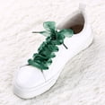 thumbnail image 2 of 2 Pares Cordones Planos De Zapatos Transparentes Allegra K Hilado De Nieve Verde Oscuro 160 cm, 2 of 6
