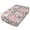 Pink-patch, variant on Premium Soft Fitted Sheet for Blow Up Bed Mattress Sheets with Zipper for Camping Office Bedroom, Red Geo Print