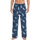 thumbnail image 1 of Fotbe Sea Sharks Pantalones de Pijama para Hombre, Pantalones de Dormir, Pantalones de Casa con Cintura Ajustable y Bolsillos-3X-Large, 1 of 6