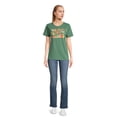 thumbnail image 2 of PositiviTees Women's Fall Graphic T-Shirt, Seasonal Short Sleeve Tee Thankful Trio, Sizes S-3XL, 2 of 5