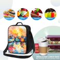 thumbnail image 4 of Fotbe Colorful Fishing Boats Lonchera Bolsa de Almuerzo para Hombres y Mujeres, Lonchera de Gran Capacidad, Bolsa de Almuerzo Reutilizable, Bolsa Térmica Aislante, 4 of 7