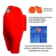 thumbnail image 3 of Disfraz inflable de astronauta espacial FANFX, traje rojo para adulto, 3 of 6