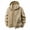 #372-Khaki, variant on Kakii Men Full Zip UPF 50 Sun Protection Hoodie Jacket Long Sleeve Lightweight Breathable UV Shirts with Pockets