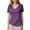 Purple, variant on Stylish Women's Slim Fit Casual V Neck Short Sleeve Button Top for Effortless Look Women's Crew Neck Shirt Basic Short Sleeves Summer T Shirt Tops