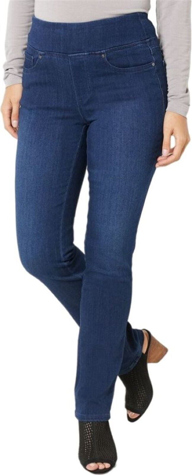 Belle Kim Gravel Primabelle Pull-On Jeans Women's A461684 - Walmart.com