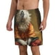 thumbnail image 2 of Fotbe Haystack Meditating Cat Trajes de Baño Estampados para Hombre, Shorts de Verano de Secado Rápido, Ropa de Playa, Bañadores-Medium, 2 of 6
