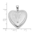 thumbnail image 3 of Sterling Silver Heart Locket Pendant for Women with Angel Wings and Starburst, Memorial Spiritual Jewelry Symbolizing Faith, Protection, Remembrance, Religious Keepsake Necklace, 3 of 7