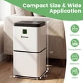 thumbnail image 3 of Costway 30 Pints 1500 Sq. Ft Dehumidifier For Medium To Large Room w/ Indicator, 3 of 10