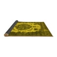 thumbnail image 2 of Ahgly Company Indoor Square Oriental Yellow Industrial Area Rugs, 5' Square, 2 of 4